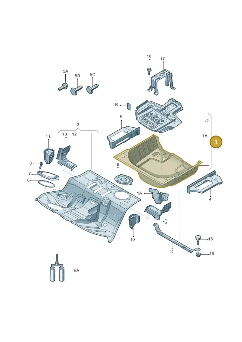 8K0802088A — Audi A4L 2.0 (2008-2012) diagram 669803050, position 1