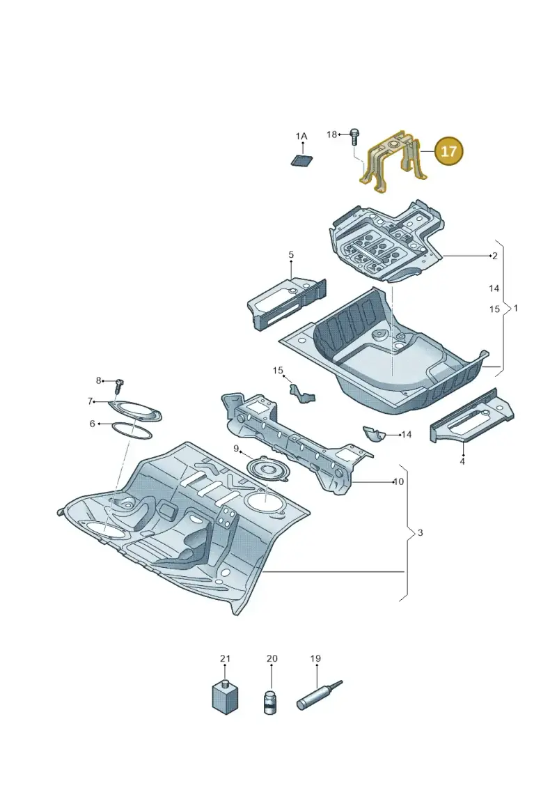 8K0802715A — Audi RS5 Cabrio (2012-2015) diagram 670803500, position 17