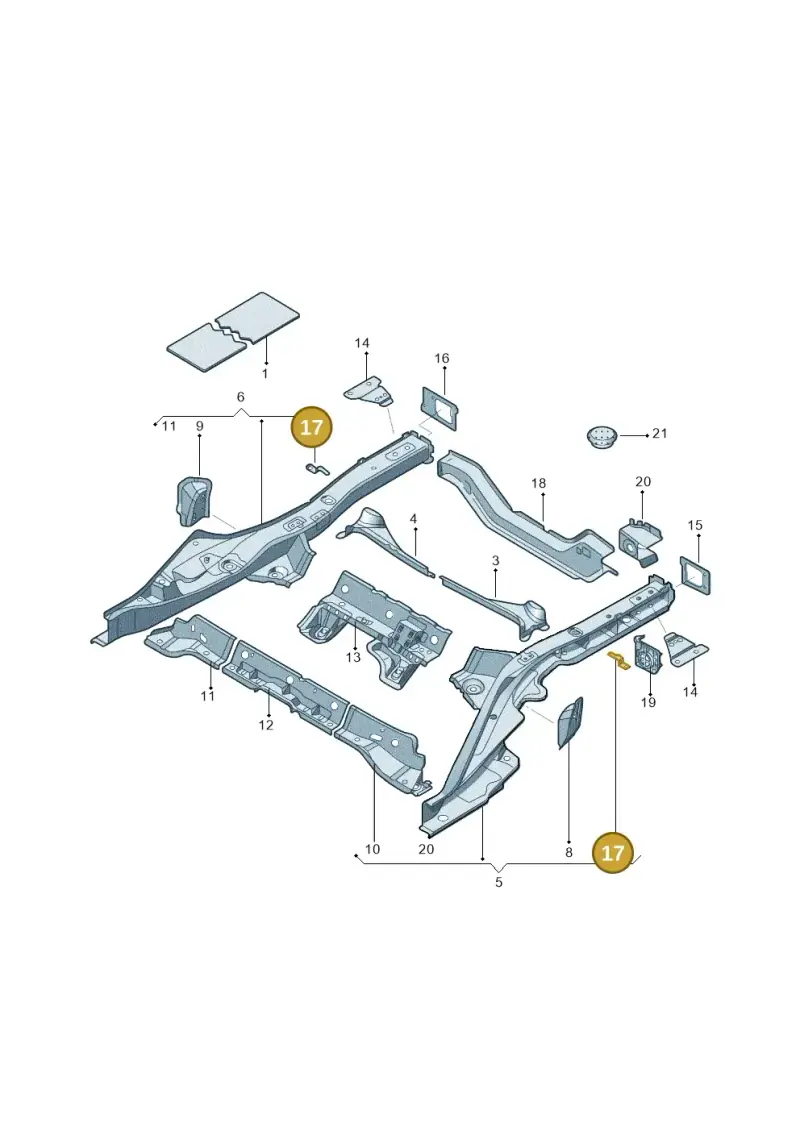 8K0803384 — Audi Q5 qu. 2.0 (2009-2018) diagram 687803040, position 17