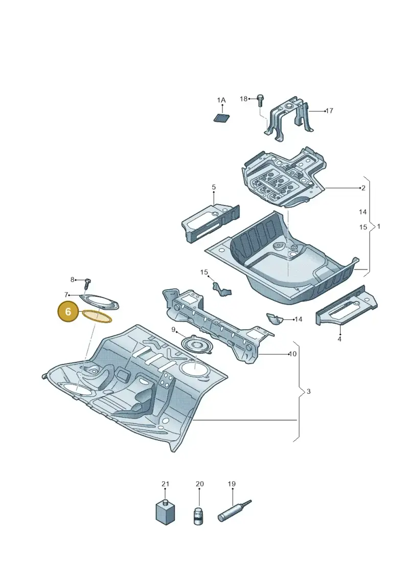 8K0803963A — Audi RS5 Cabrio (2012-2015) diagram 670803500, position 6