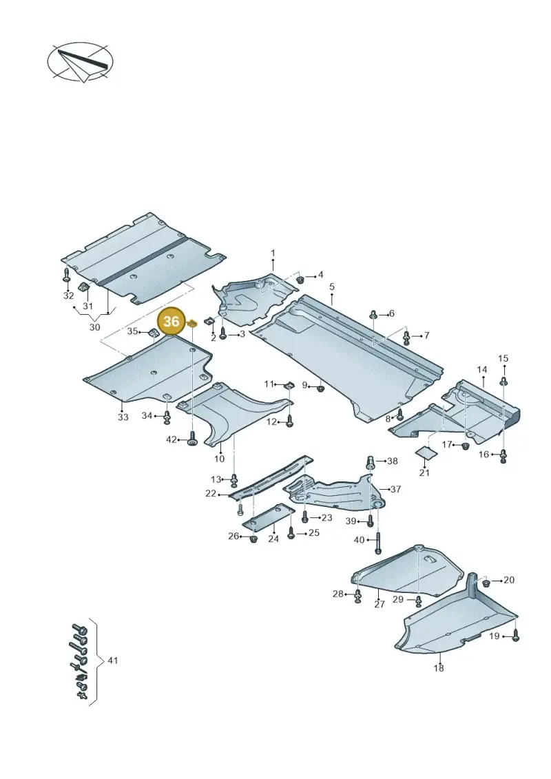 8K0805163A — Audi Q5 (2016-2020) diagram 896825000, position 36