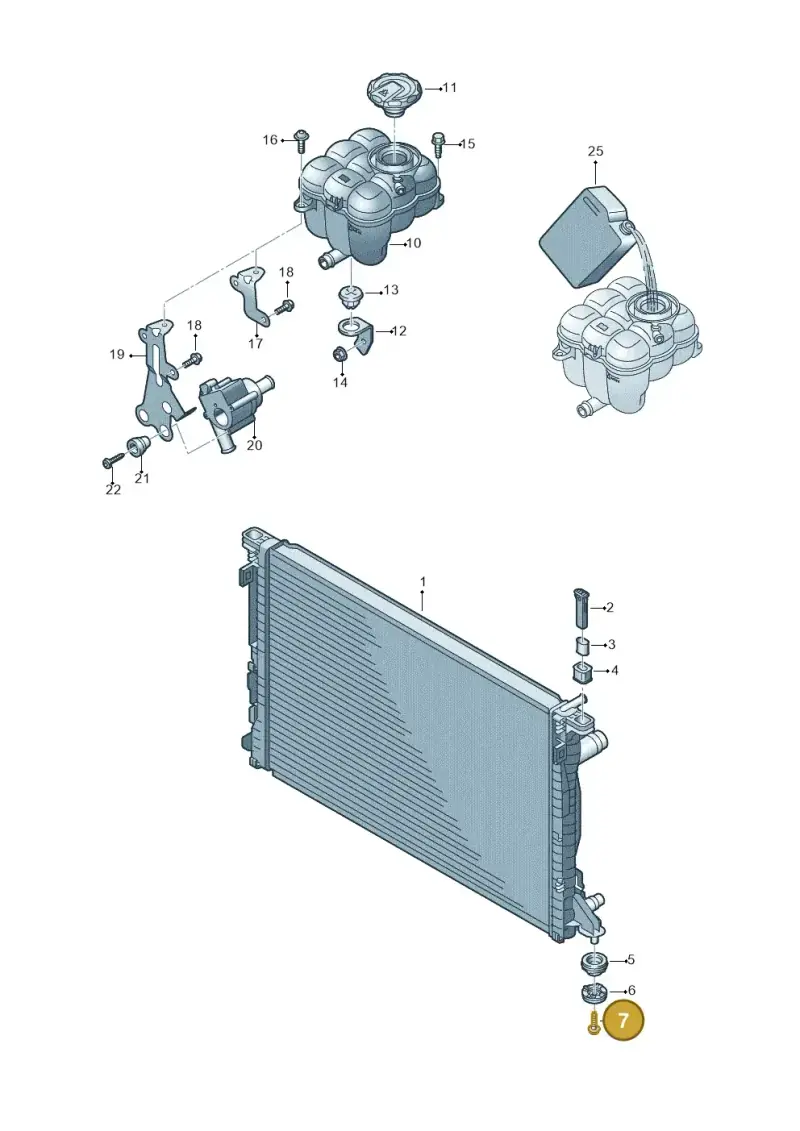 8K0805399A — Audi Q8 Quattro 3,0 (2018-) diagram 859121790, position 7