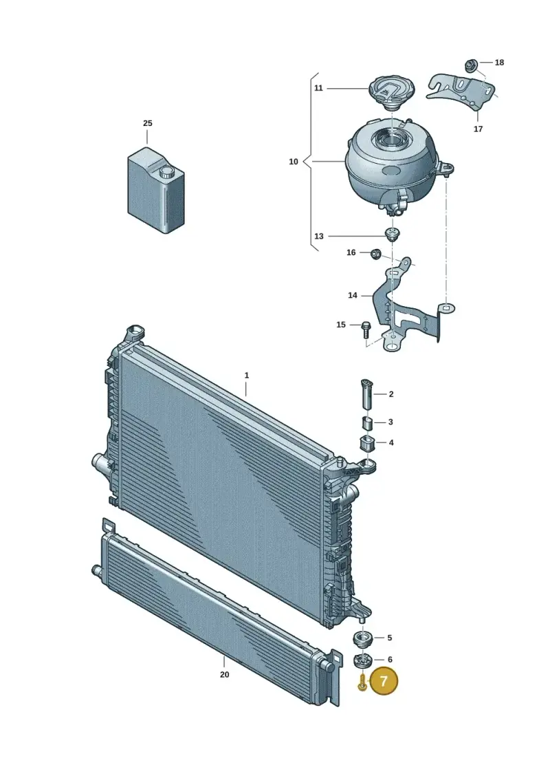 8K0805399B — Audi RS6 Avant (2019-) diagram 538121014, position 7