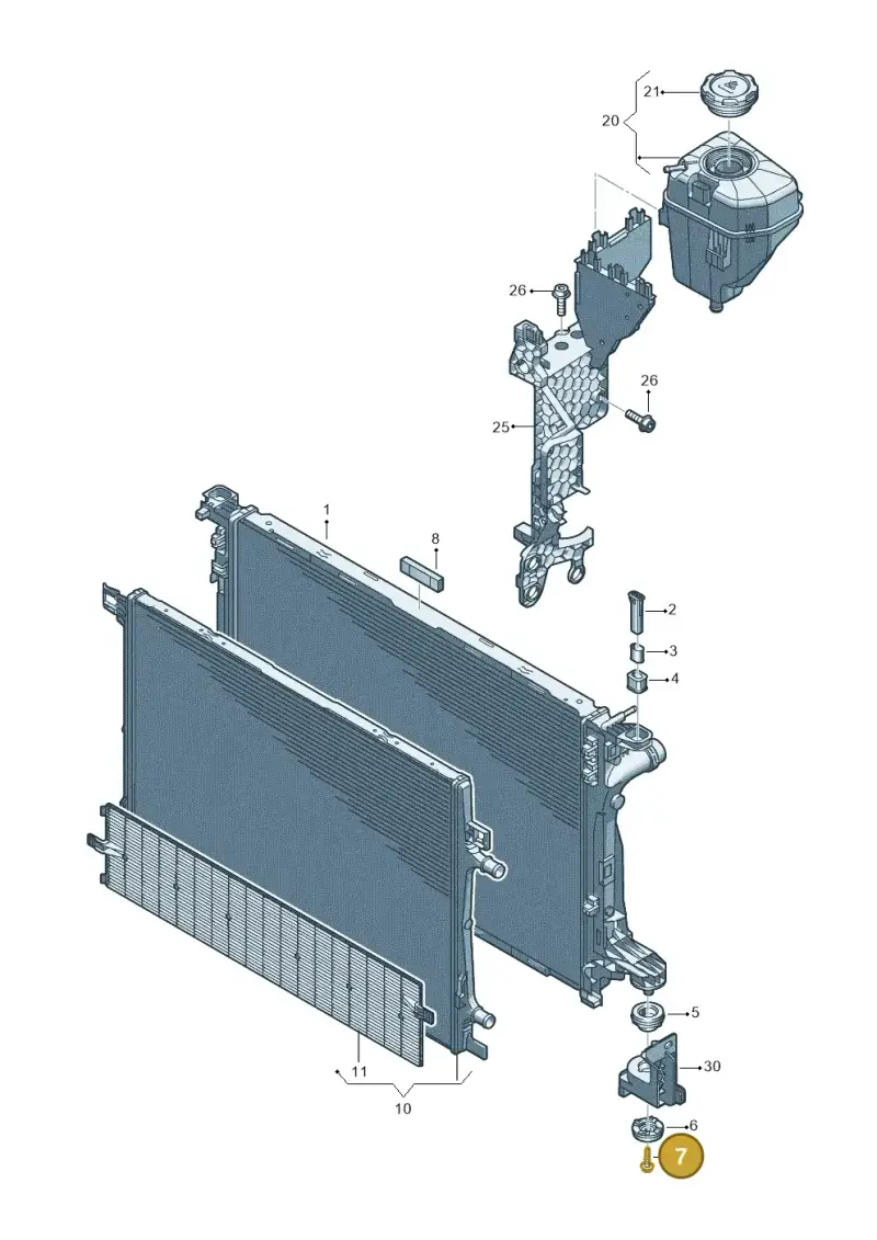 8K0805399B — Audi A5 Limo 2.0 (2024-) diagram 8wk121035, position 7