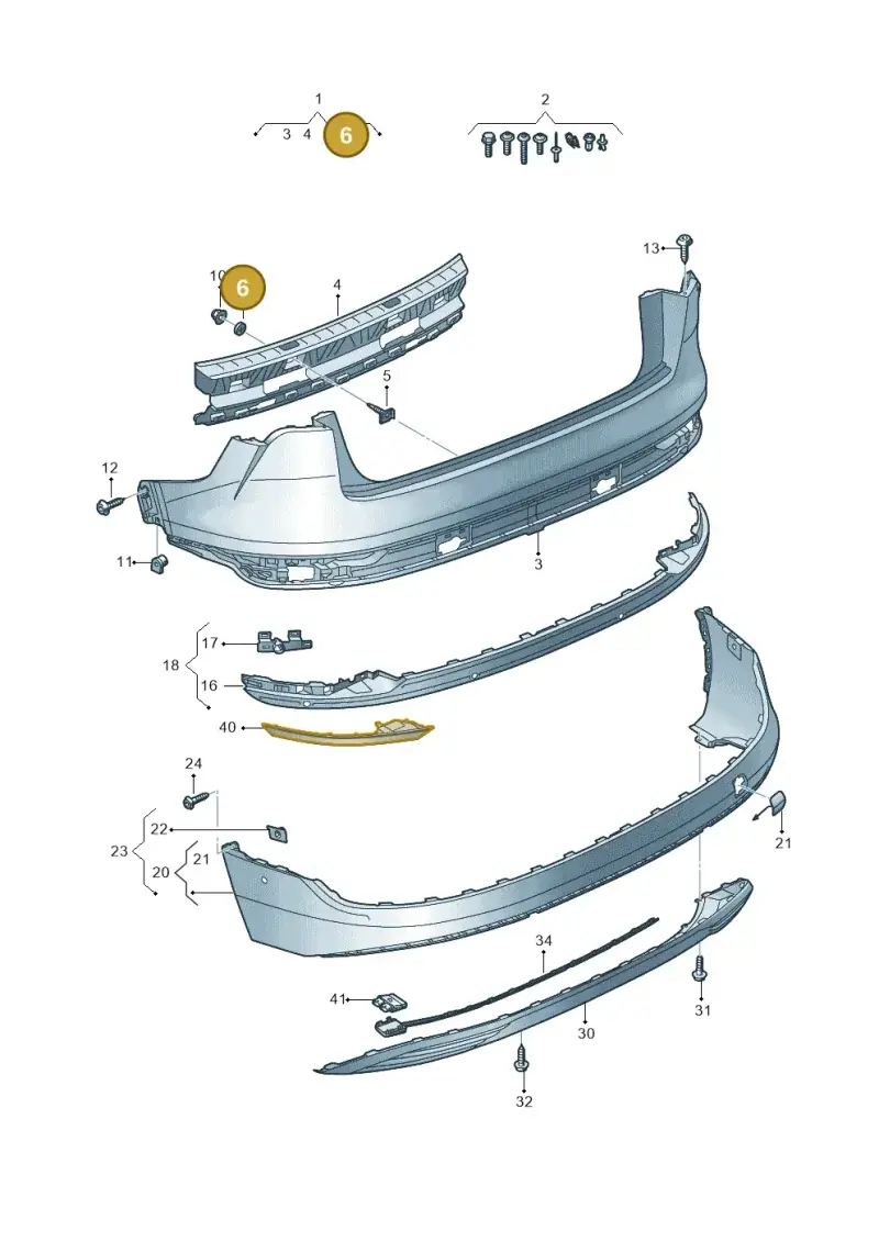 8K0807470 — Audi Q8 e-tron (2018-2025) diagram 586807600, position 6