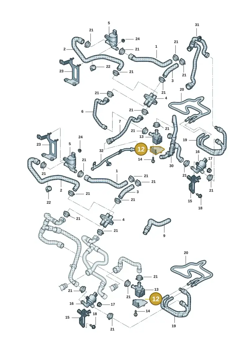 8K0819147A — Audi Q5 (2009-2018) diagram 687819046, position 12