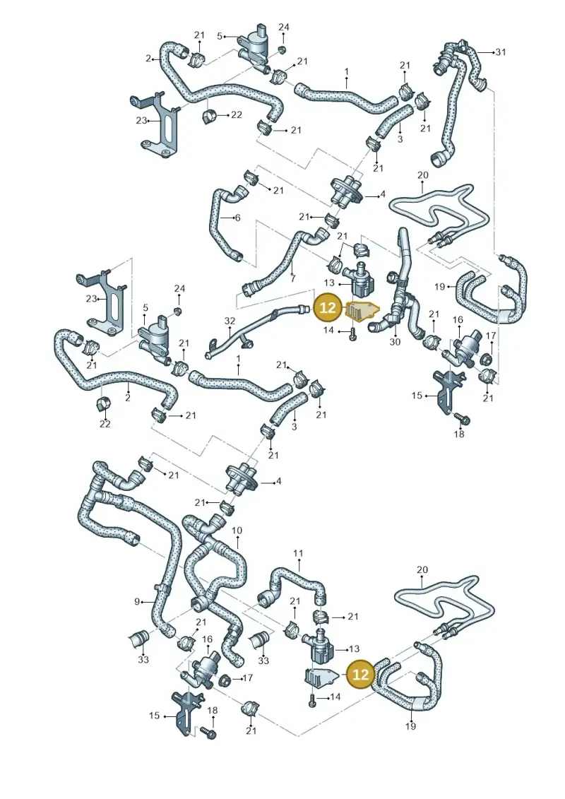 8K0819147A — Audi Q5 qu. 2.0 TDI (2012-2017) diagram 751000040, position 12