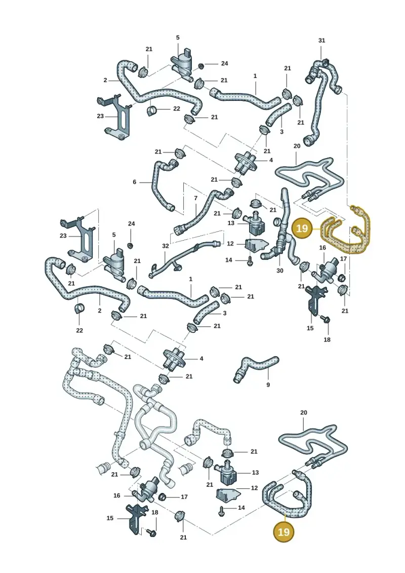 8K0819337A — Audi Q5 (2009-2018) diagram 687819046, position 19