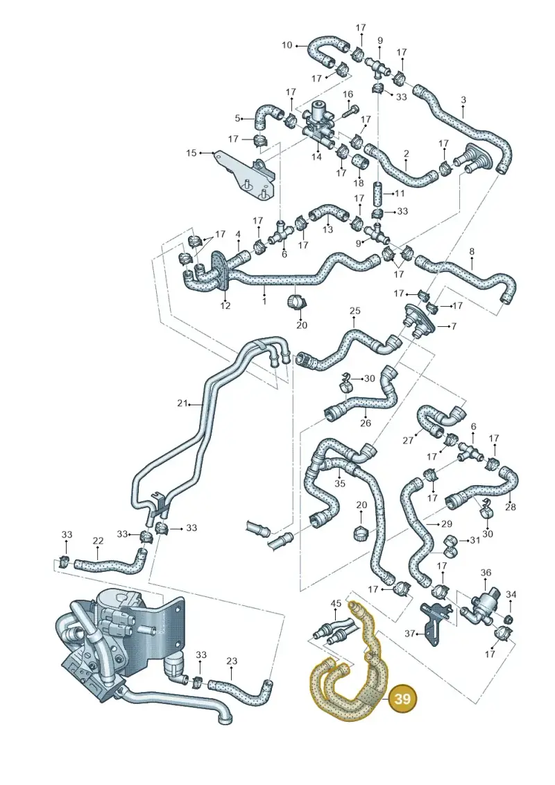 8K0819337A — Audi A5 Sportback (2011-2017) diagram 724261260, position 39