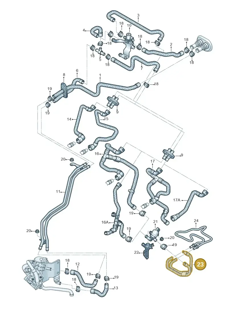 8K0819337A — Audi Q5 qu. 2.0 TDI (2012-2017) diagram 751261250, position 23