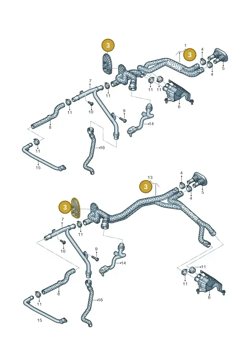 8K0819345F — Audi A6 Av. qu. 3.0 (2012-2018) diagram 711819610, position 3