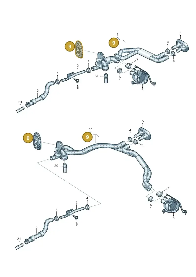 8K0819345F — Audi RS6 Avant (2013-2018) diagram 717000010, position 9