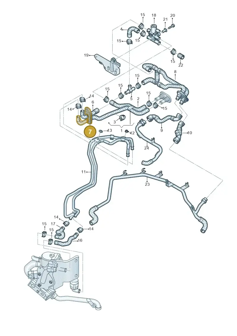 8K0819345F — Audi Q5 qu. 2.0 TDI (2012-2017) diagram 736261310, position 7