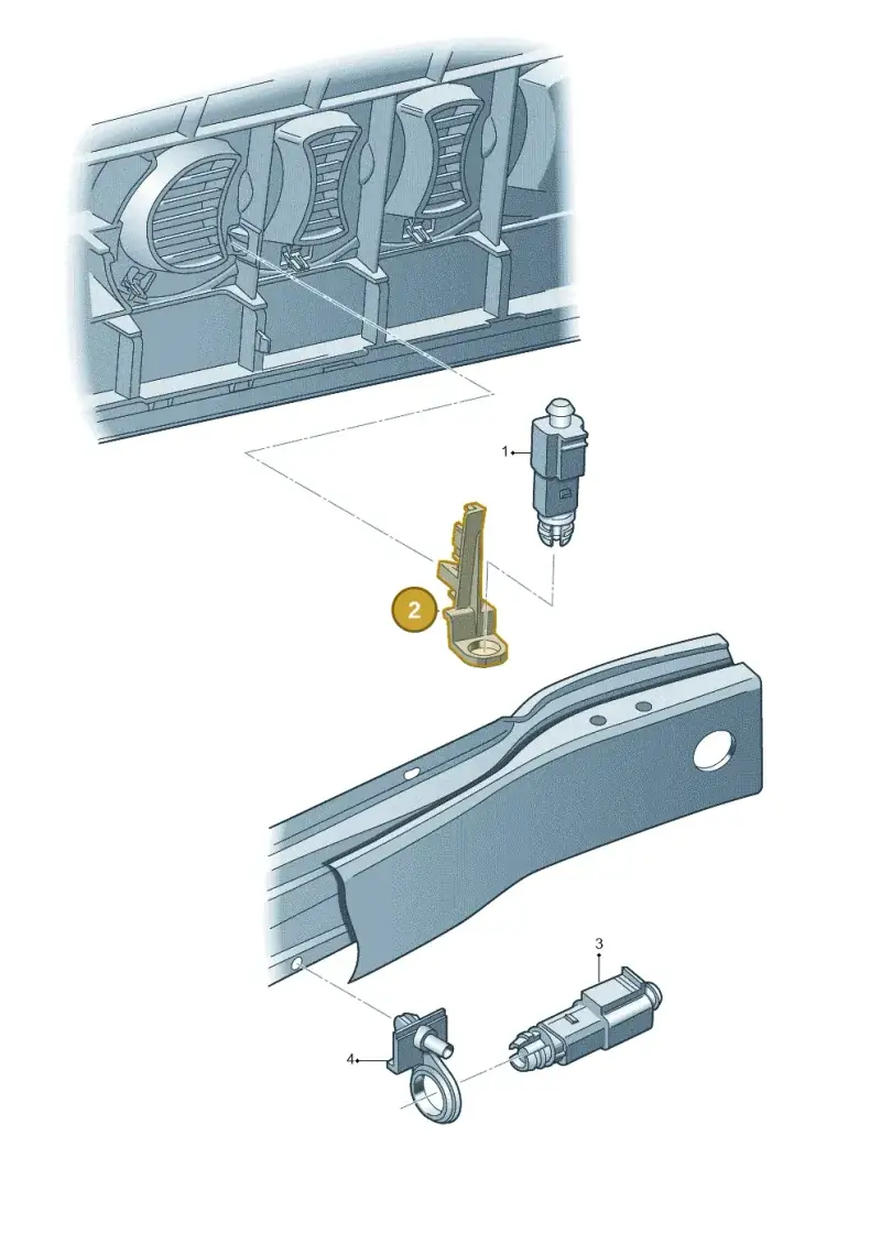 8K0820536 — Audi A4 Av. Allroad (2008-2016) diagram 620820450, position 2