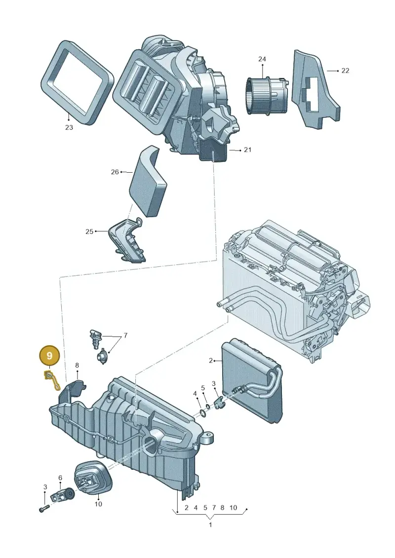 8K0820539 — Audi RS6 Avant (2019-) diagram 435820250, position 9