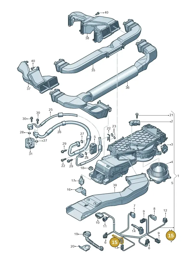 8K0820539 — Audi Q5 qu. 2.0 TDI (2012-2017) diagram 647820400, position 15
