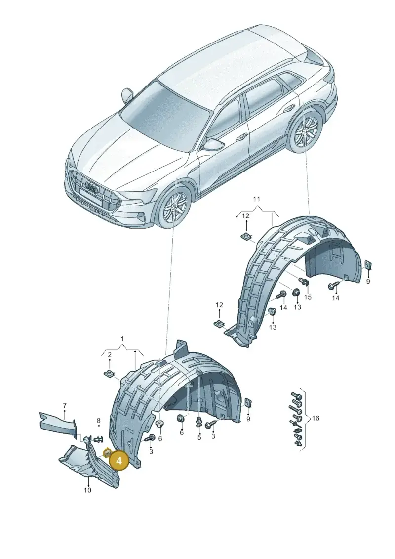 8K0821213A — Audi Q8 e-tron (2018-2020) diagram 586821500, position 4