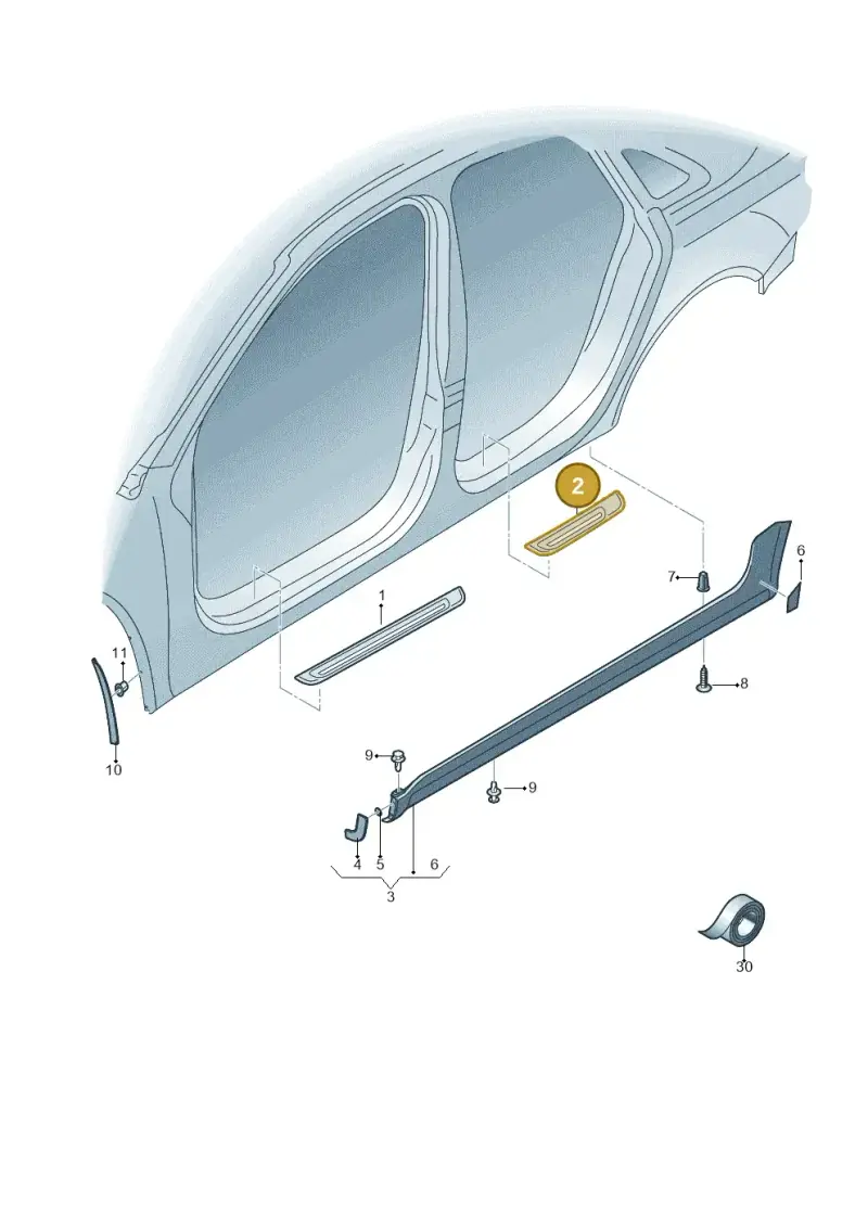 8K0853375F01C — Audi RS4 Av. qu. 4.2 (2012-2015) diagram 750853000, position 2