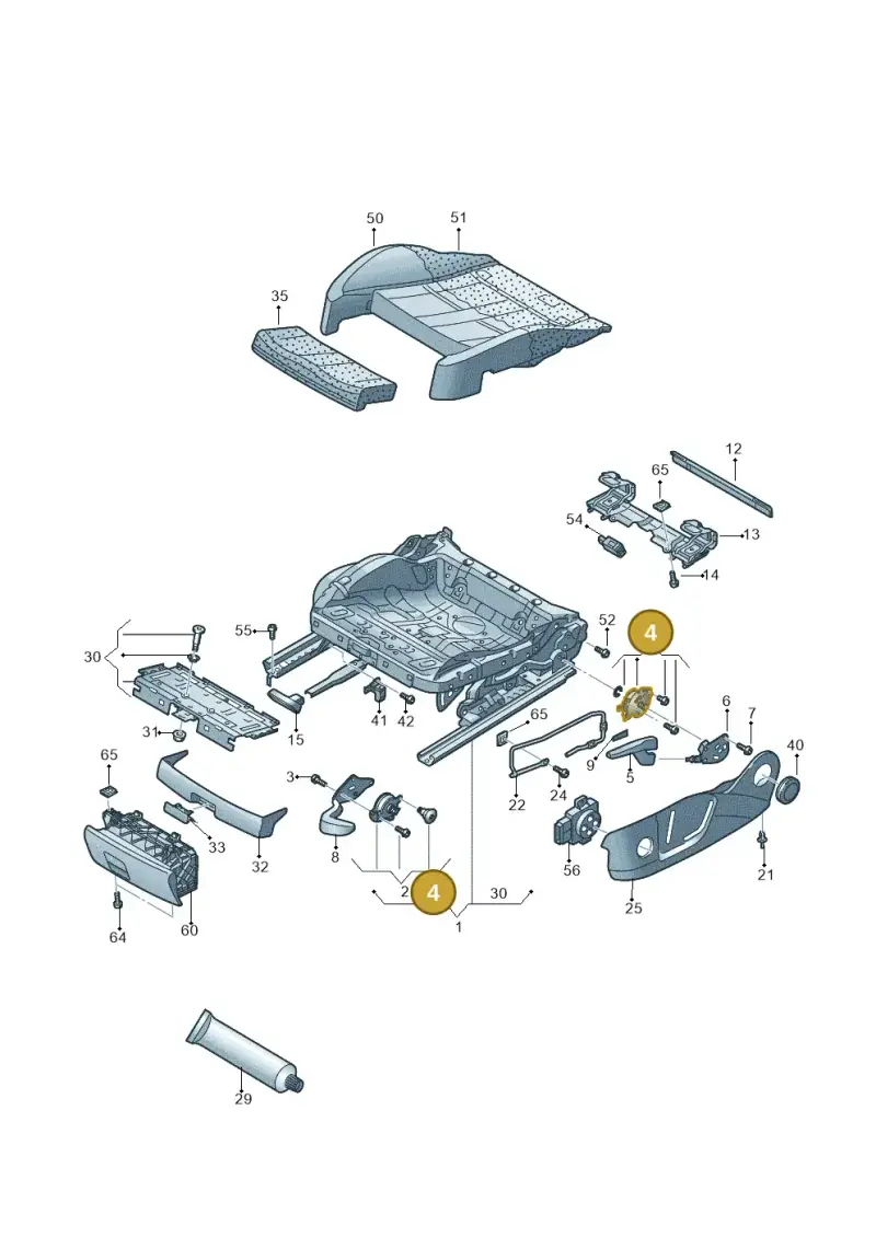 8K0881053 — Audi RS3 Limousine (2017-2020) diagram 858881000, position 4