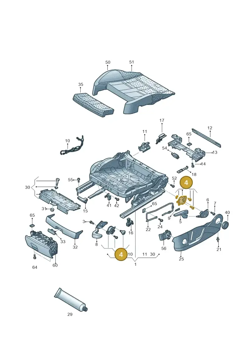 8K0881054 — Audi A3 Cabrio (2016-2020) diagram 778881000, position 4
