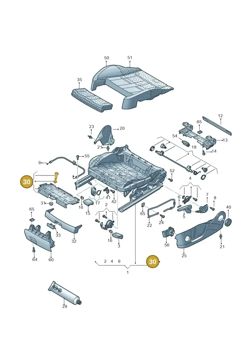 8K0881057 — Audi A7 Sportback (2014-2018) diagram 758881000, position 30