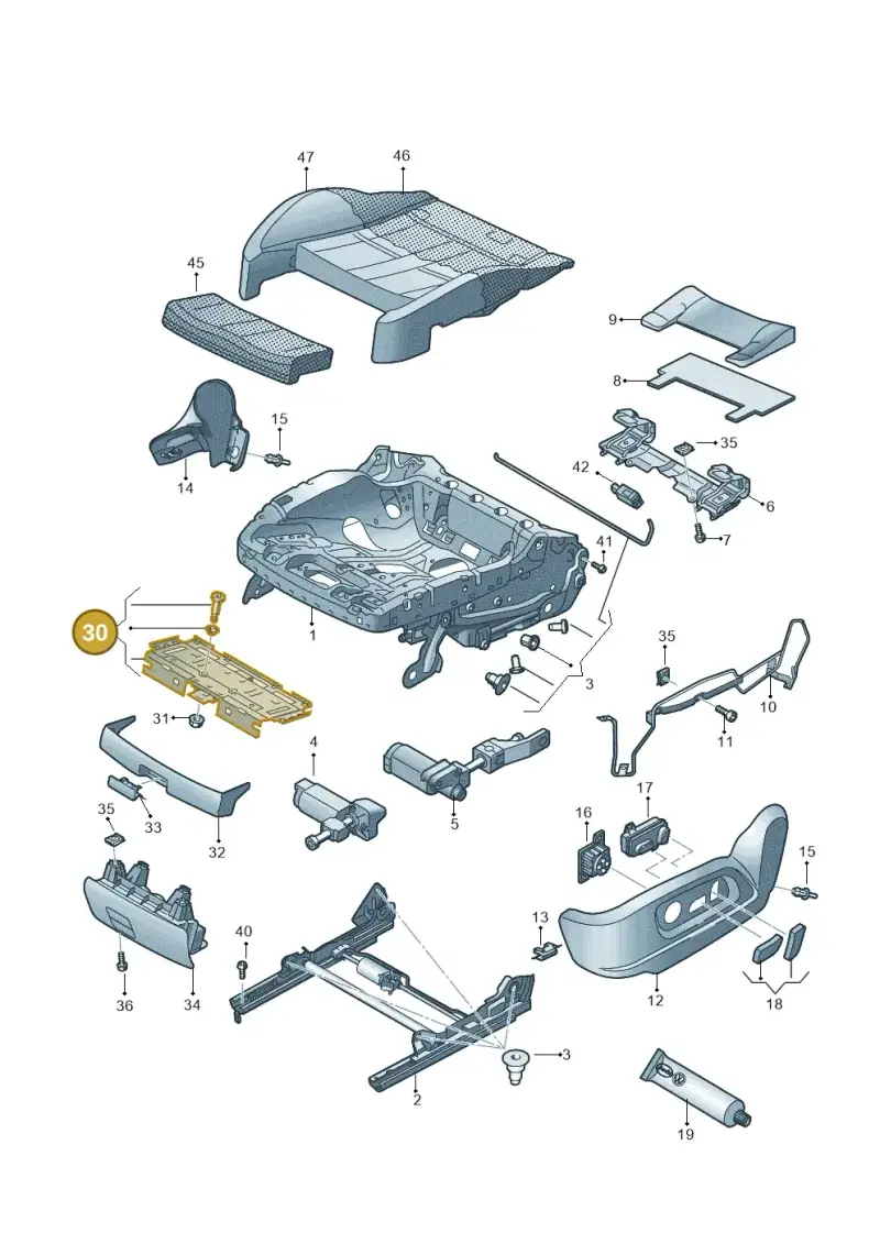 8K0881057 — Audi Q3 1.4 (2016-) diagram 764881100, position 30