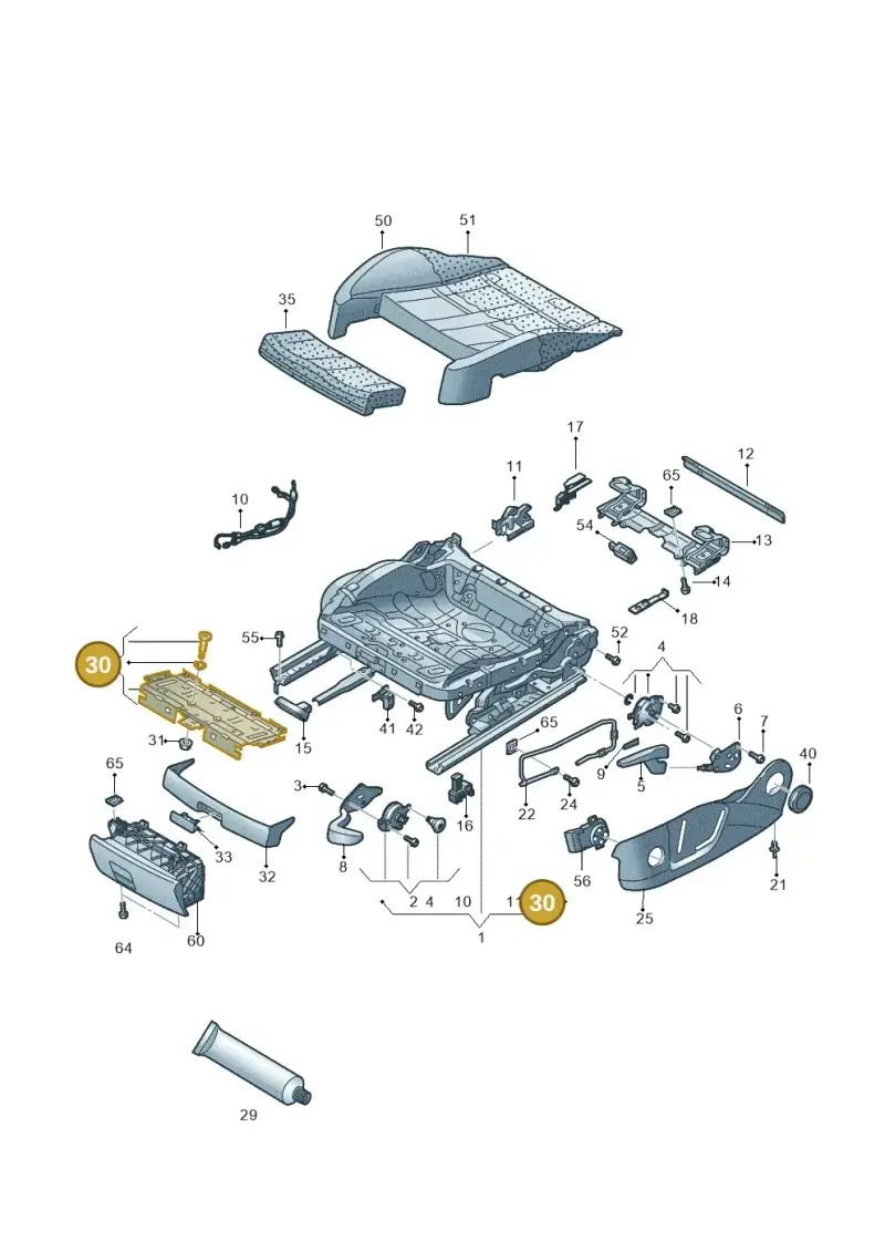 8K0881057 — Audi A3 Cabrio (2016-2020) diagram 778881000, position 30