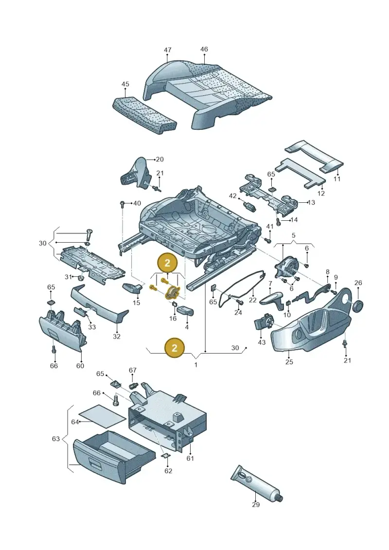 8K0881093 — Audi Q3 2.0 TDI (2014-2019) diagram 728881000, position 2