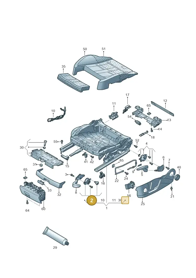 8K0881093 — Audi A3 Cabrio (2016-2020) diagram 778881000, position 2