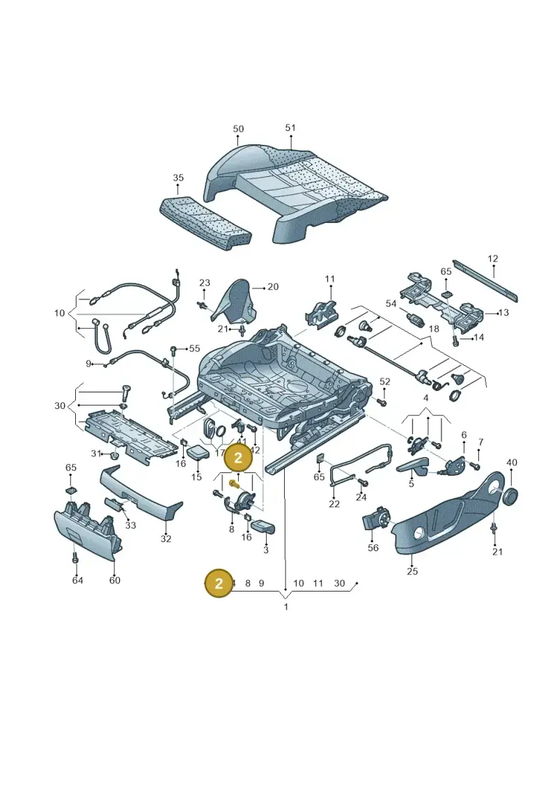 8K0881094 — Audi A6 Av. qu. 3.0 (2012-2018) diagram 620881000, position 2