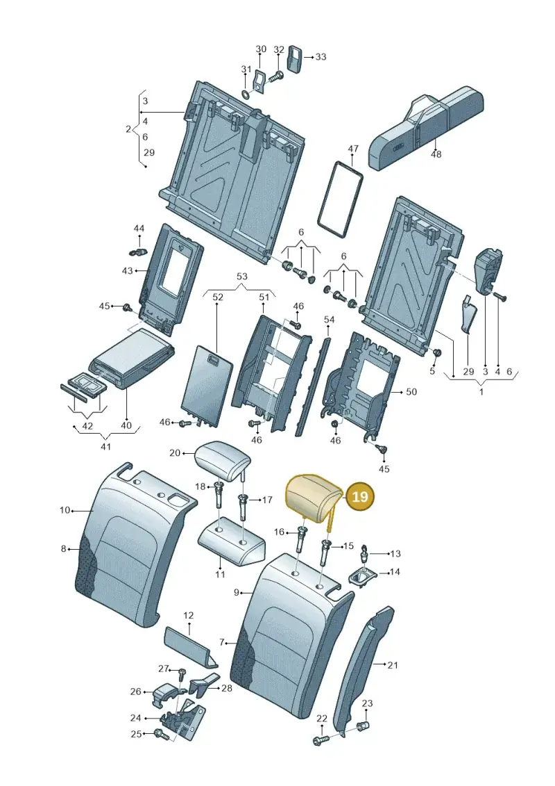 8K0885973BQBI1 — Audi A4 av. 2.0 tdi (2011-2015) diagram 636885700, position 19