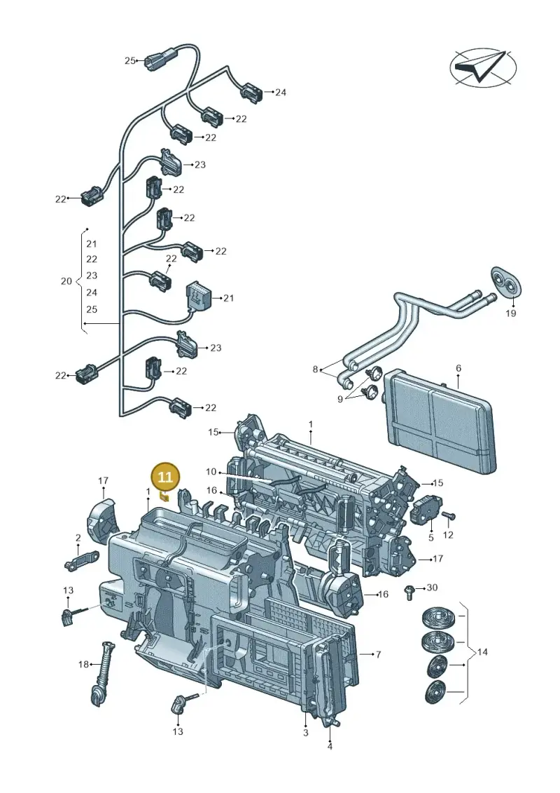 8K0898540A — Audi RS6 Avant (2019-) diagram 435820021, position 11