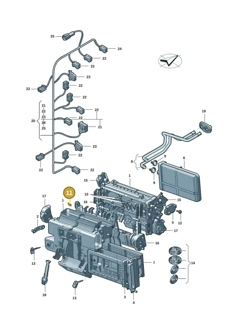 8K0898540A — Audi A7 (2021-) diagram 4kg820200, position 11