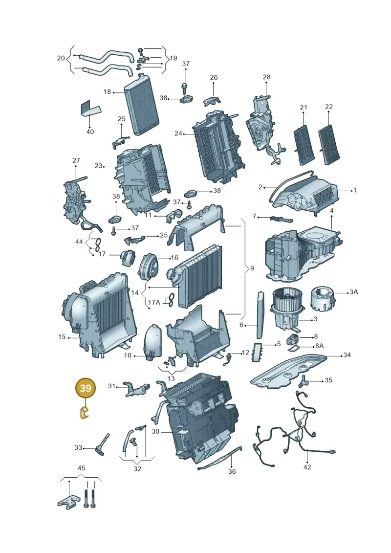 8K0898540A — Audi Q5 qu. 2.0 (2009-2018) diagram 669820032, position 39