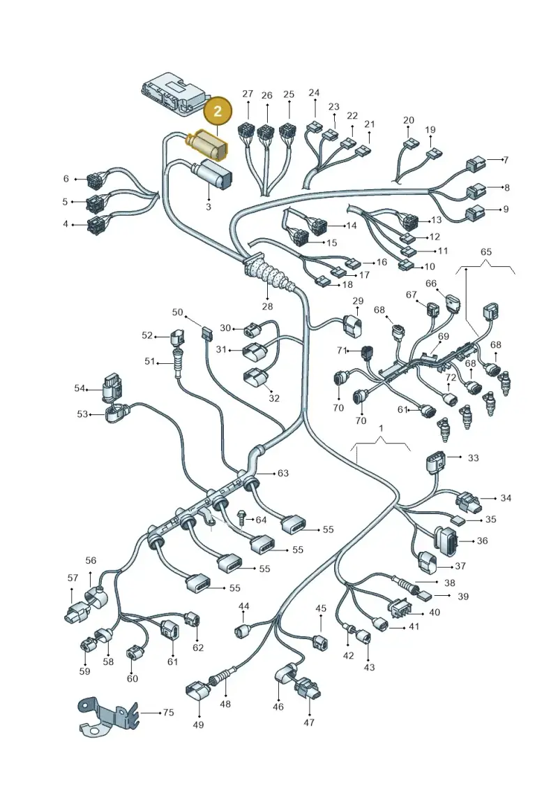 8K0906379 — SEAT Exeo ST Reference (2008-2011) diagram 664971200, position 2