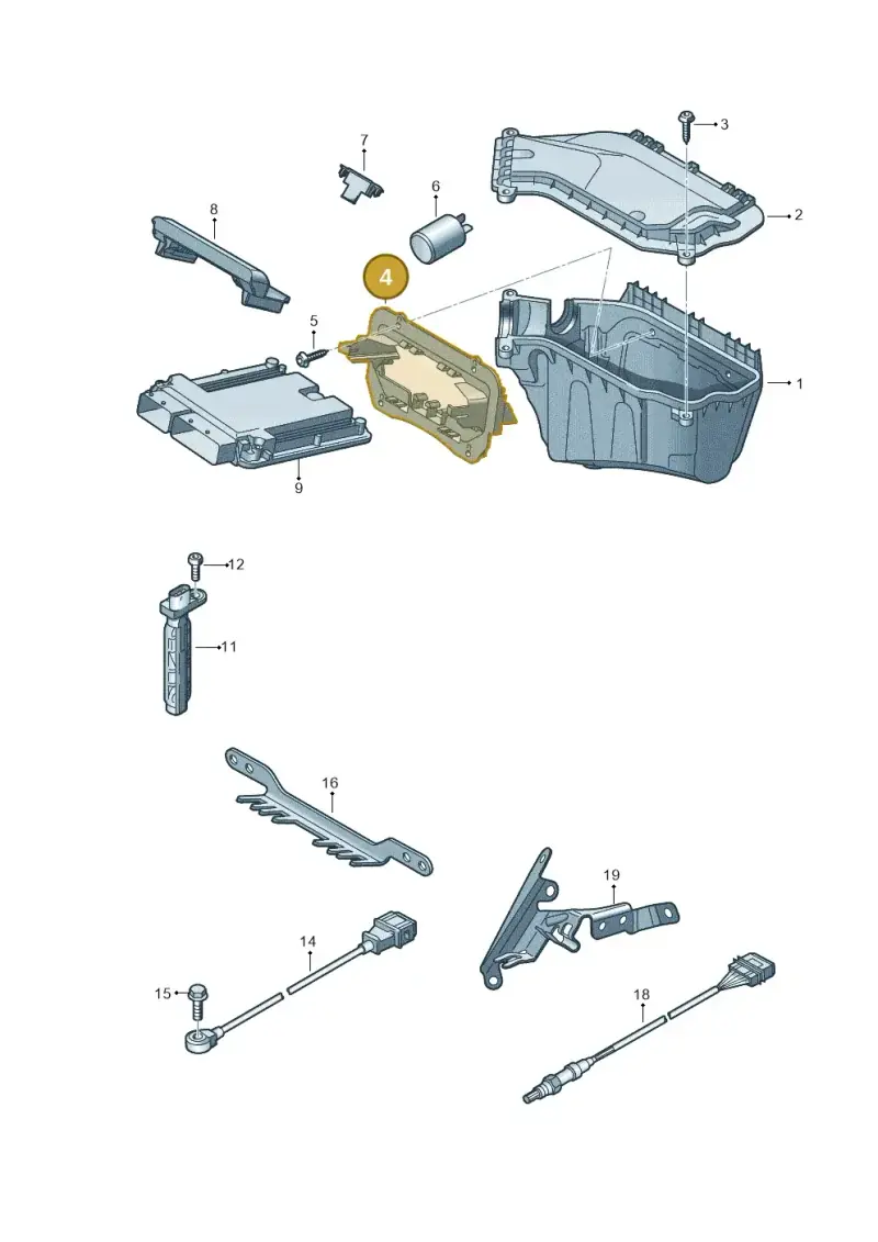 8K0907461D — Audi RS5 Cabrio (2012-2015) diagram 759906000, position 4
