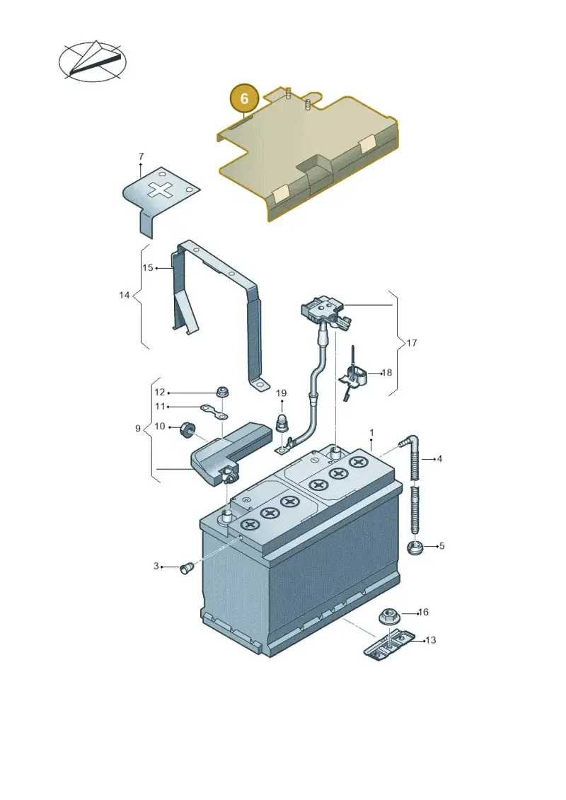 8K0915429F — Audi TTS Coupe 2.0 (2014-2023) diagram 850915000, position 6