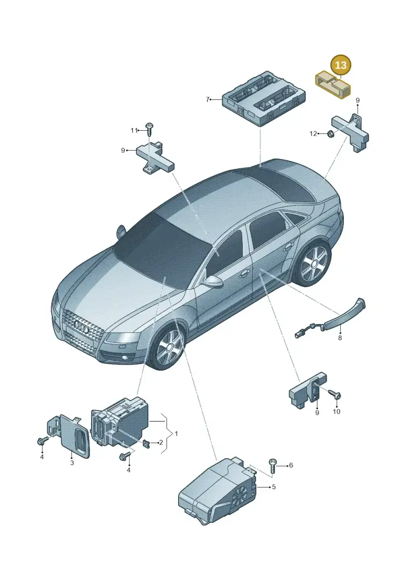 8K0919132 — Audi A4 av. 2.0 tdi (2011-2015) diagram 736909000, position 13