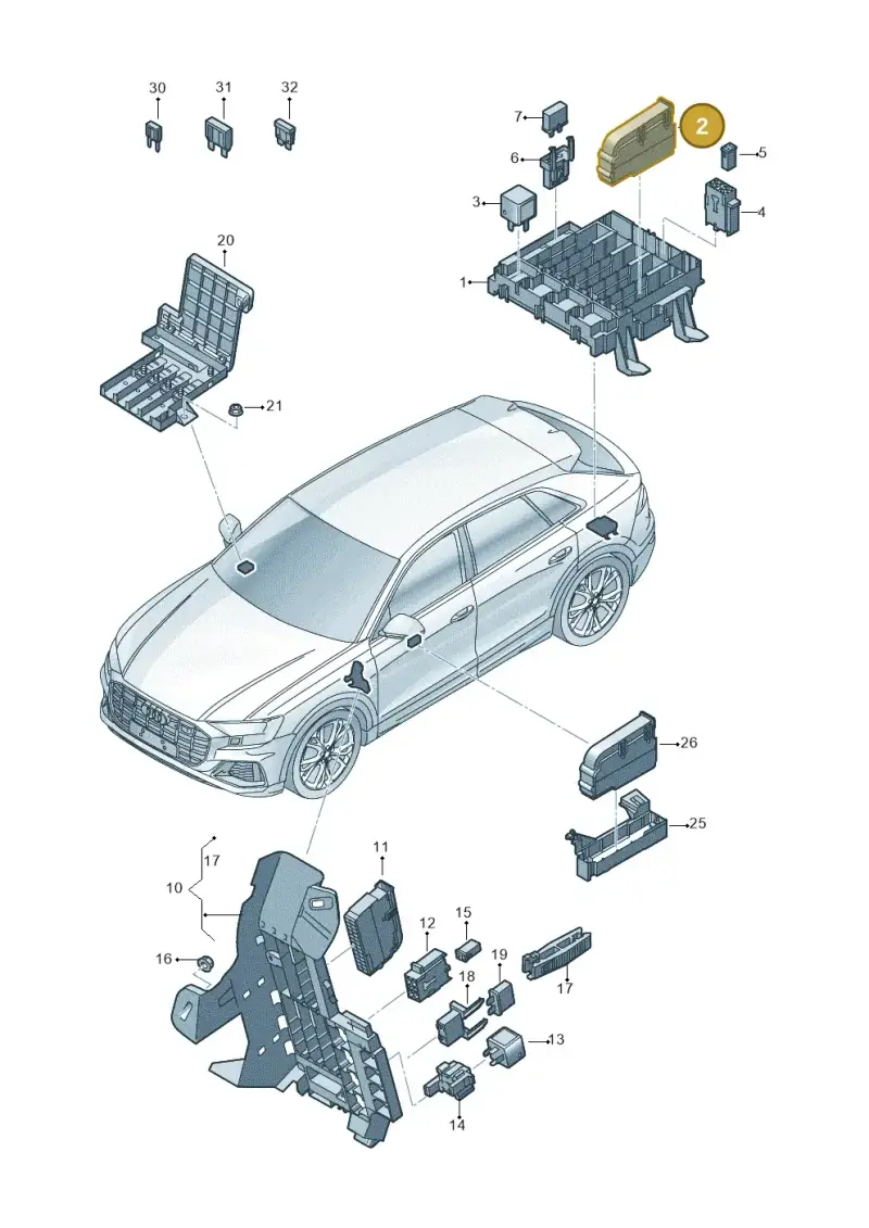 8K0941824 — Audi RS Q8 Quattro (2019-) diagram 429937000, position 2