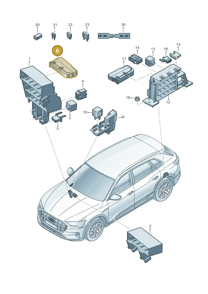 8K0941824 — Audi Q8 e-tron (2018-2020) diagram 586937000, position 6