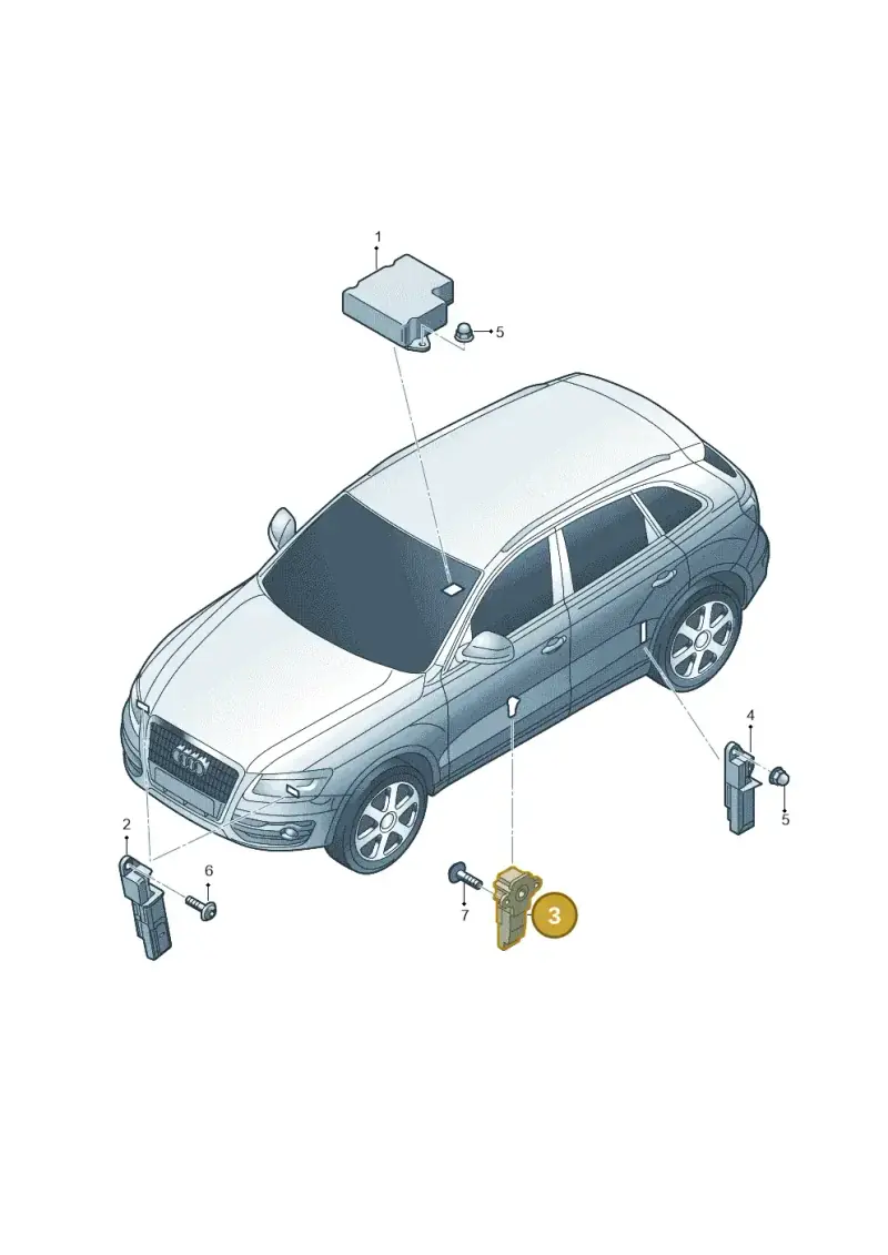 8K0955557C — Audi Q5 qu. 2.0 TDI (2012-2017) diagram 647959300, position 3