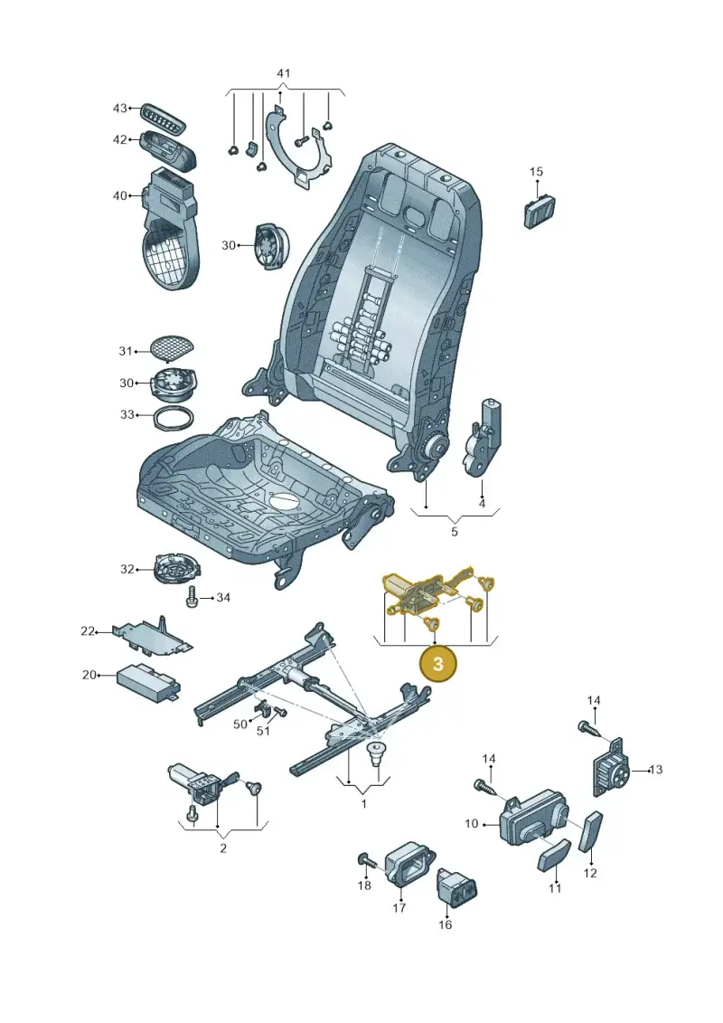 8K0959112 — Audi A6 Av. qu. 3.0 (2012-2018) diagram 670959200, position 3