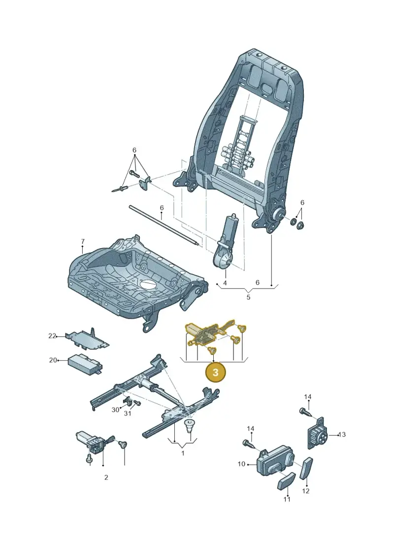 8K0959112 — Audi RS6 Avant (2013-2018) diagram 758959200, position 3
