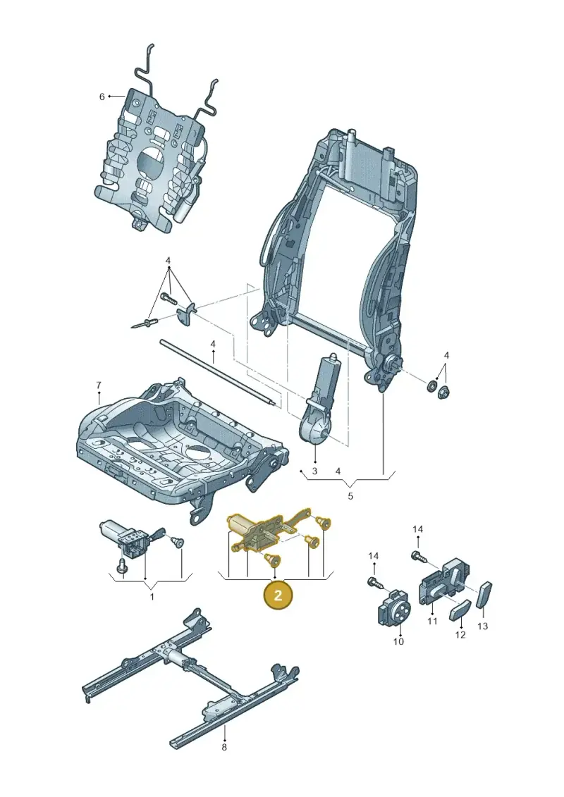 8K0959112 — Audi RS3 Limousine (2017-2020) diagram 745959200, position 2