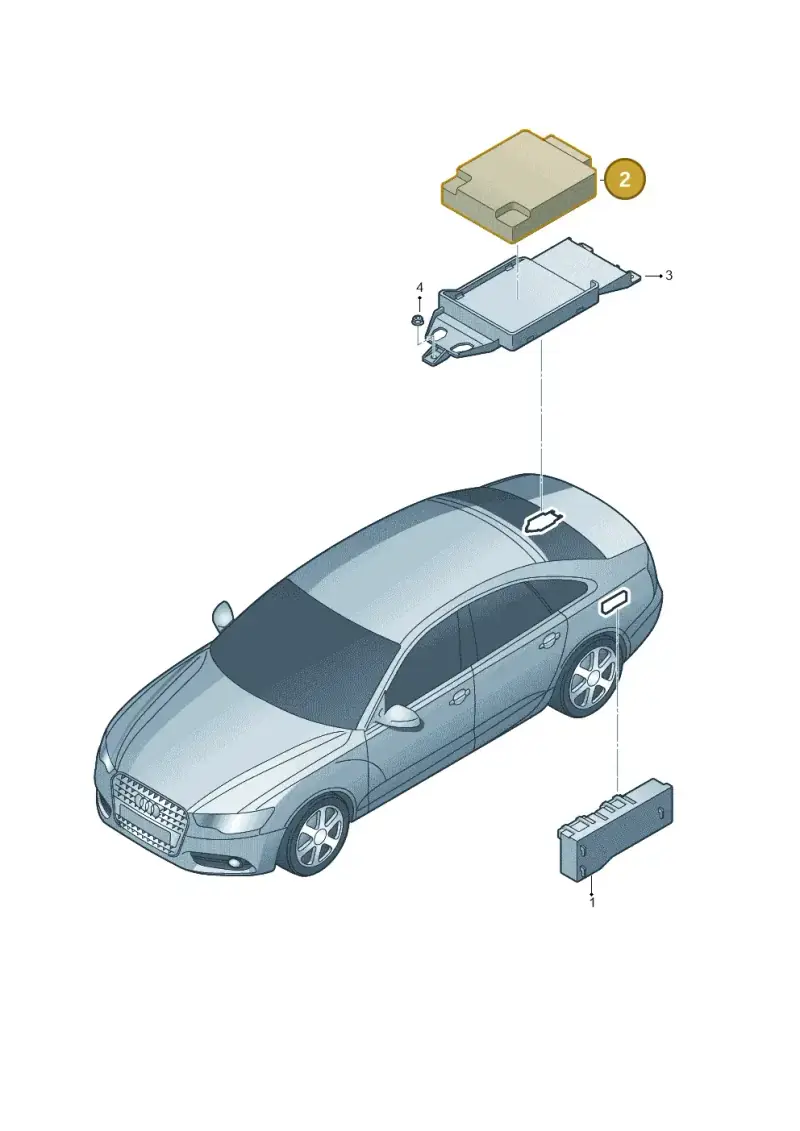 8K0959663D — Audi A6 qu. 3.0 tdi (2014-2018) diagram 717959400, position 2
