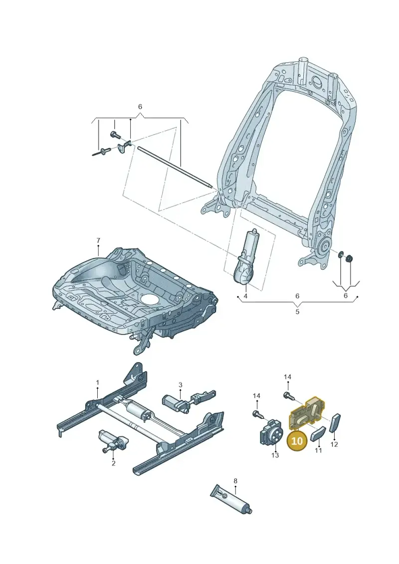 8K0959747 — Audi RSQ3 qu. 2.5 (2013-2018) diagram 764959200, position 10