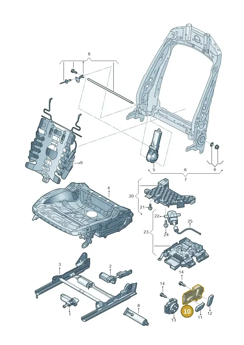 8K0959747 — Audi Q3 1.4 (2016-) diagram 855959200, position 10