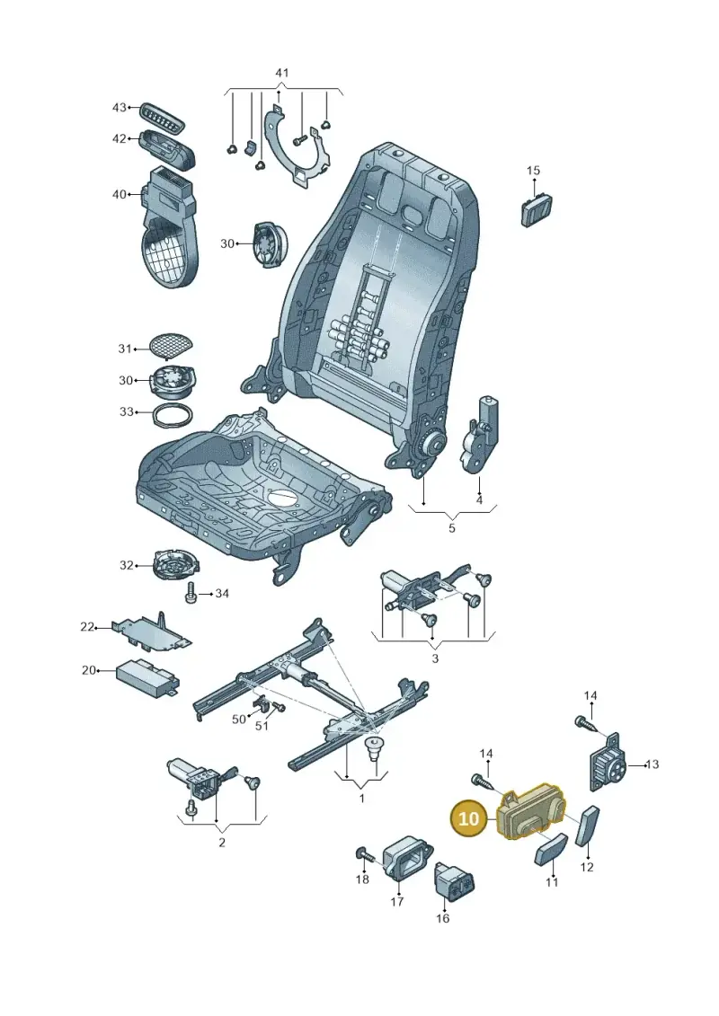 8K0959748B — Audi A6 Av. qu. 3.0 (2012-2018) diagram 670959200, position 10