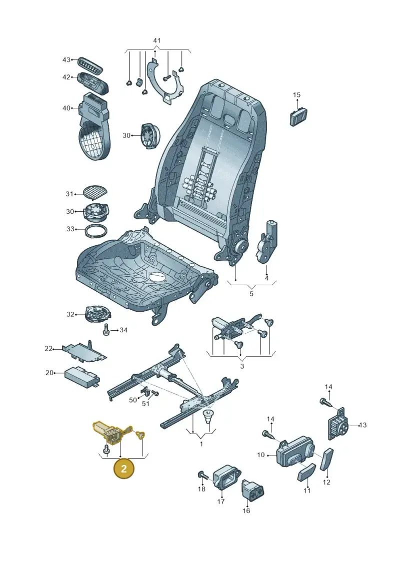8K0959761 — Audi A6 Av. qu. 3.0 (2012-2018) diagram 670959200, position 2