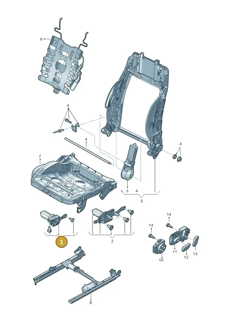 8K0959762 — Audi RS3 Limousine (2017-2020) diagram 745959200, position 1